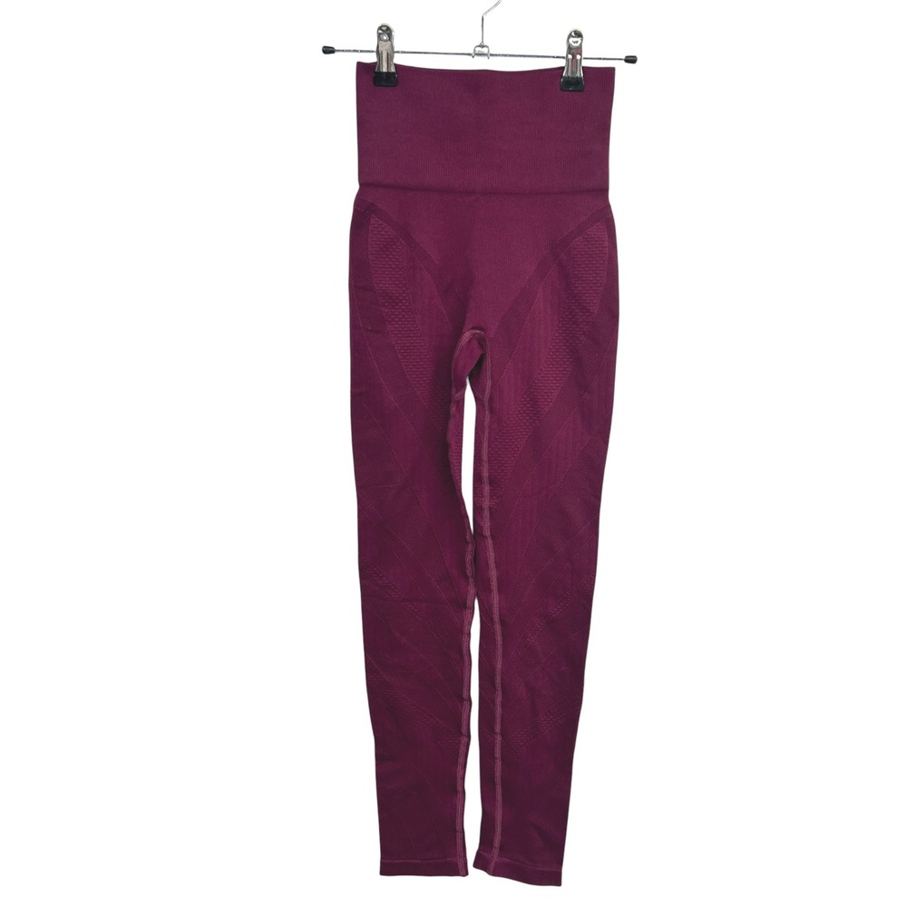 Prozis Seamless High Waisted Compression Leggings XS Burgundy Gym‎ Activewear